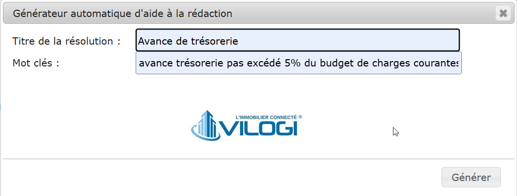Le générateur automatique : l IA pour vous aider à rédiger vos résolutions Tutoriel logiciel immobilier pour syndics et administrateurs de biens